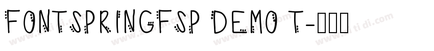 FONTSPRINGFSP DEMO T字体转换